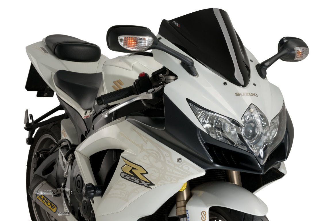 Puig Racing Screen | Black (Opaque) | Suzuki GSX-R600 2008>2010 - Shop name