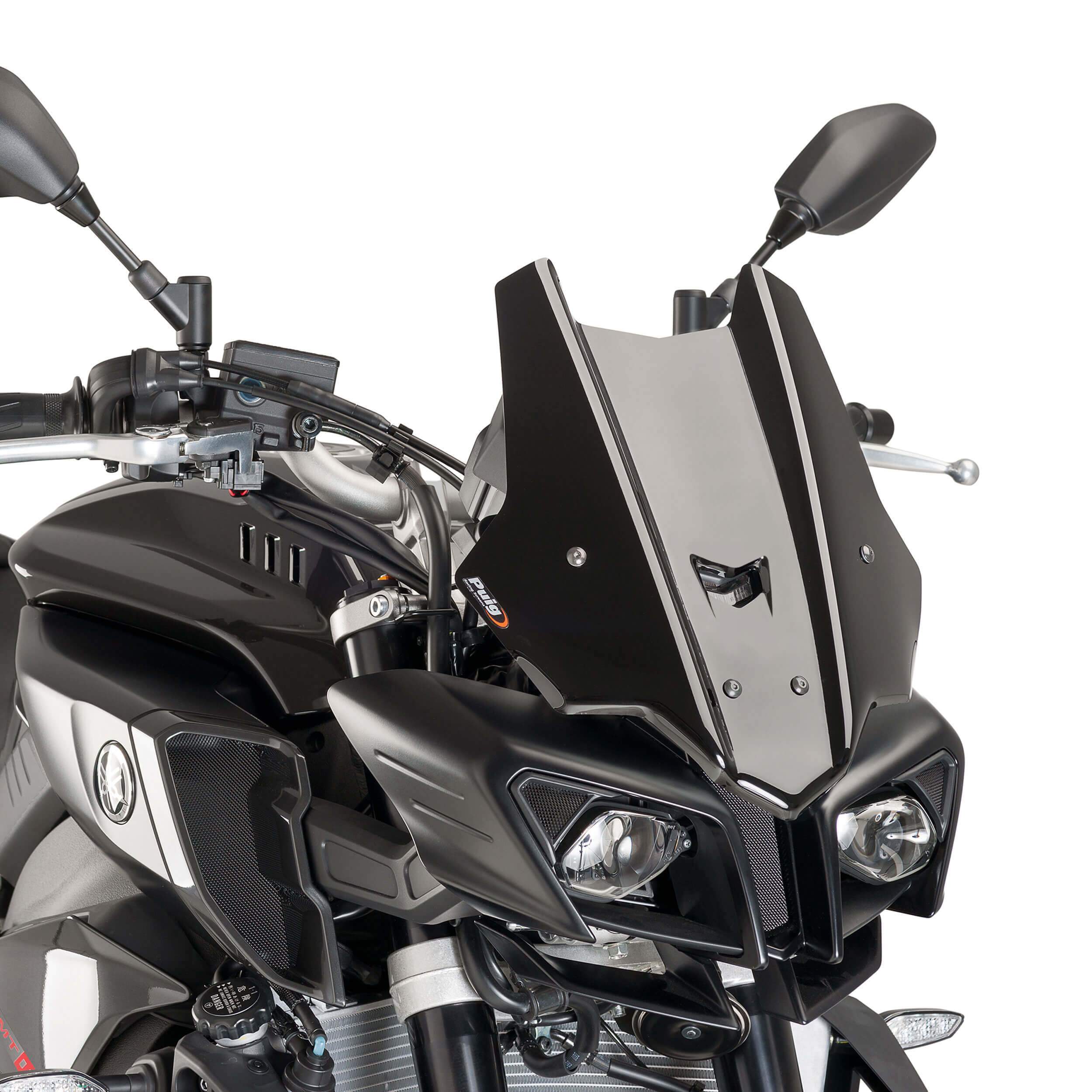 Puig Racing Screen | Black (Opaque) | Yamaha FZ-10 2016>2017 - Shop name