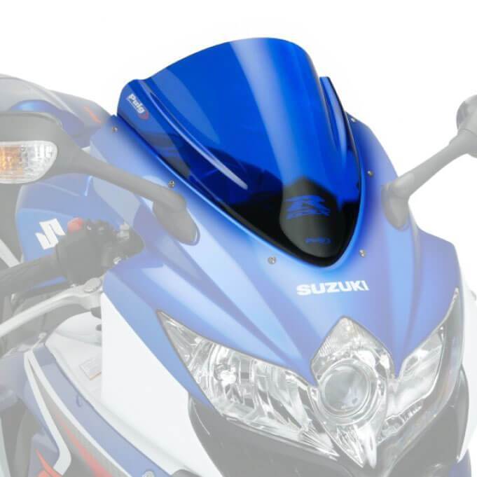 Puig Racing Screen | Blue | Suzuki GSX-R750 2008>2010 - Shop name