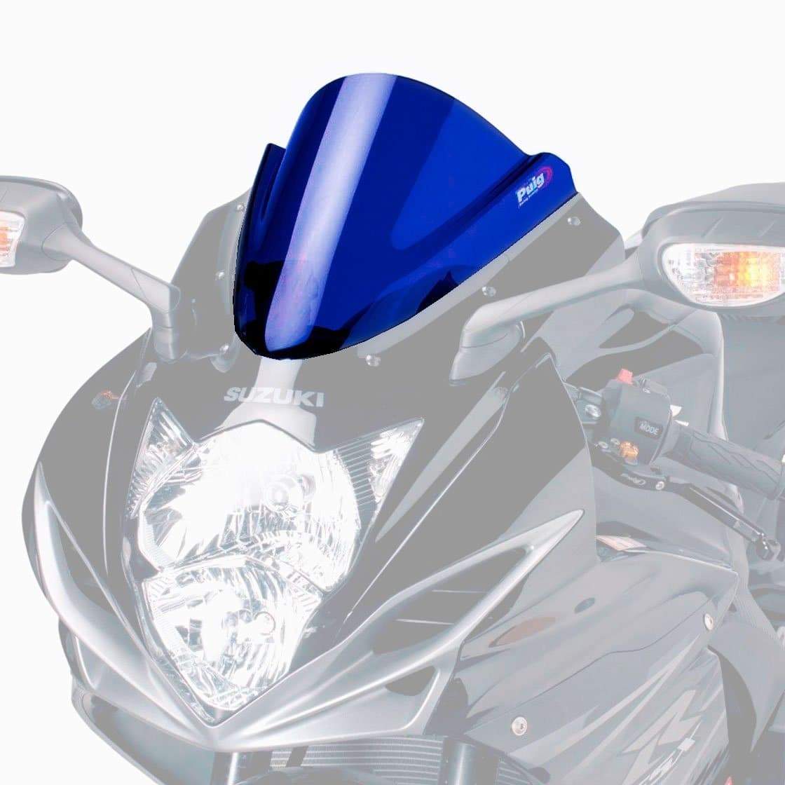 Puig Racing Screen | Blue | Suzuki GSX-R750 2011>Current - Shop name