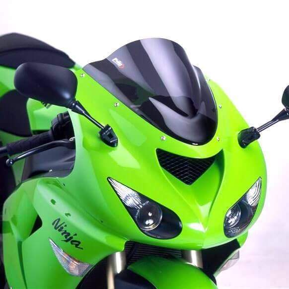 パーツ Puig RACING SCREEN [BLACK] ZX-6R ZX-10R Amazon.com: Puig Racing Screen Kawasaki ZX-6R 19- C/Carbon
