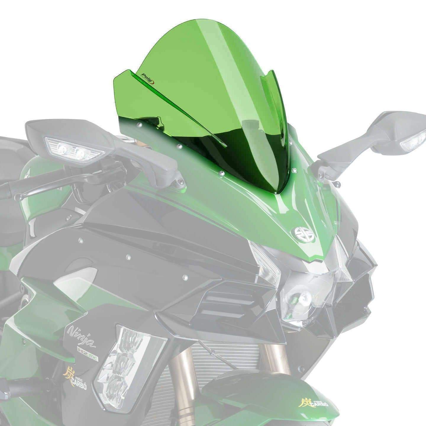 Puig Racing Screen | Green | Kawasaki Ninja H2 SX 2018>2022 - Shop name