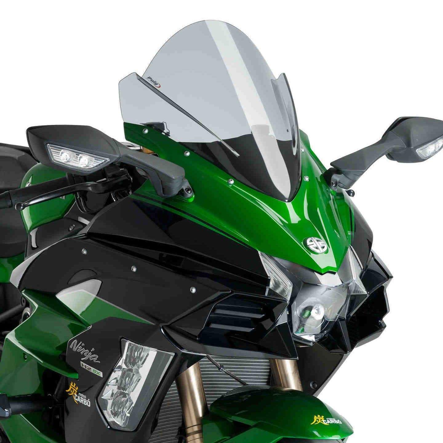 Puig Racing Screen | Light Smoke | Kawasaki Ninja H2 SX 2018>2022 - Shop name