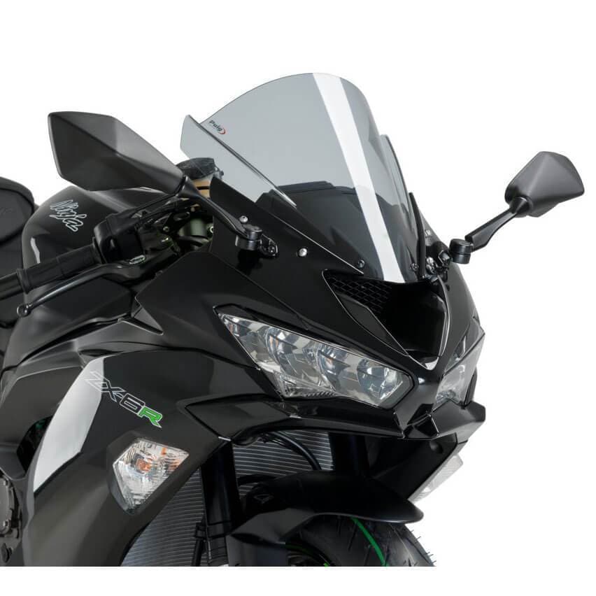 Puig Racing Screen | Light Smoke | Kawasaki Ninja ZX-6R 2009>2023 - Shop name