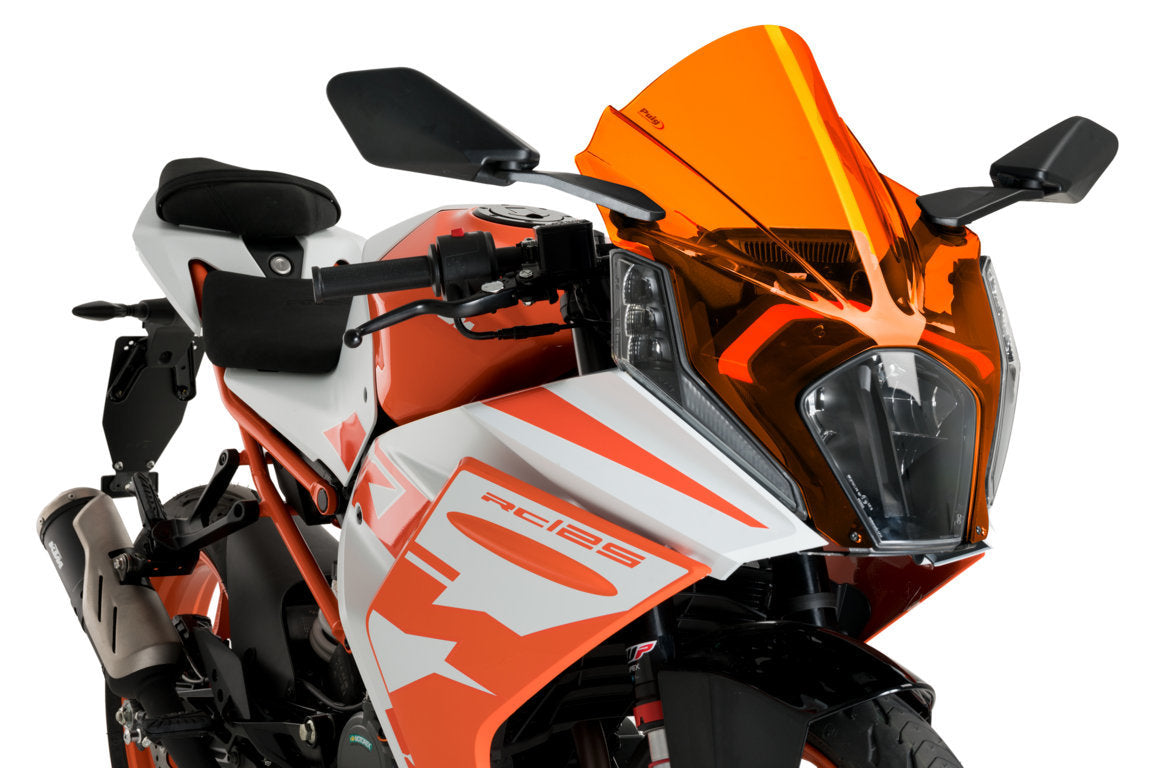 Puig Racing Screen | Orange | KTM RC125/390 2022>Current - Shop name