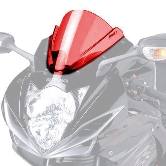 Puig Racing Screen | Red | Suzuki GSX-R750 2011>2017 - Shop name