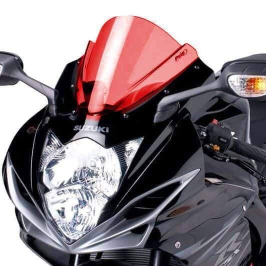 Puig Racing Screen | Red | Suzuki GSX-R750 2011>2017 - Shop name