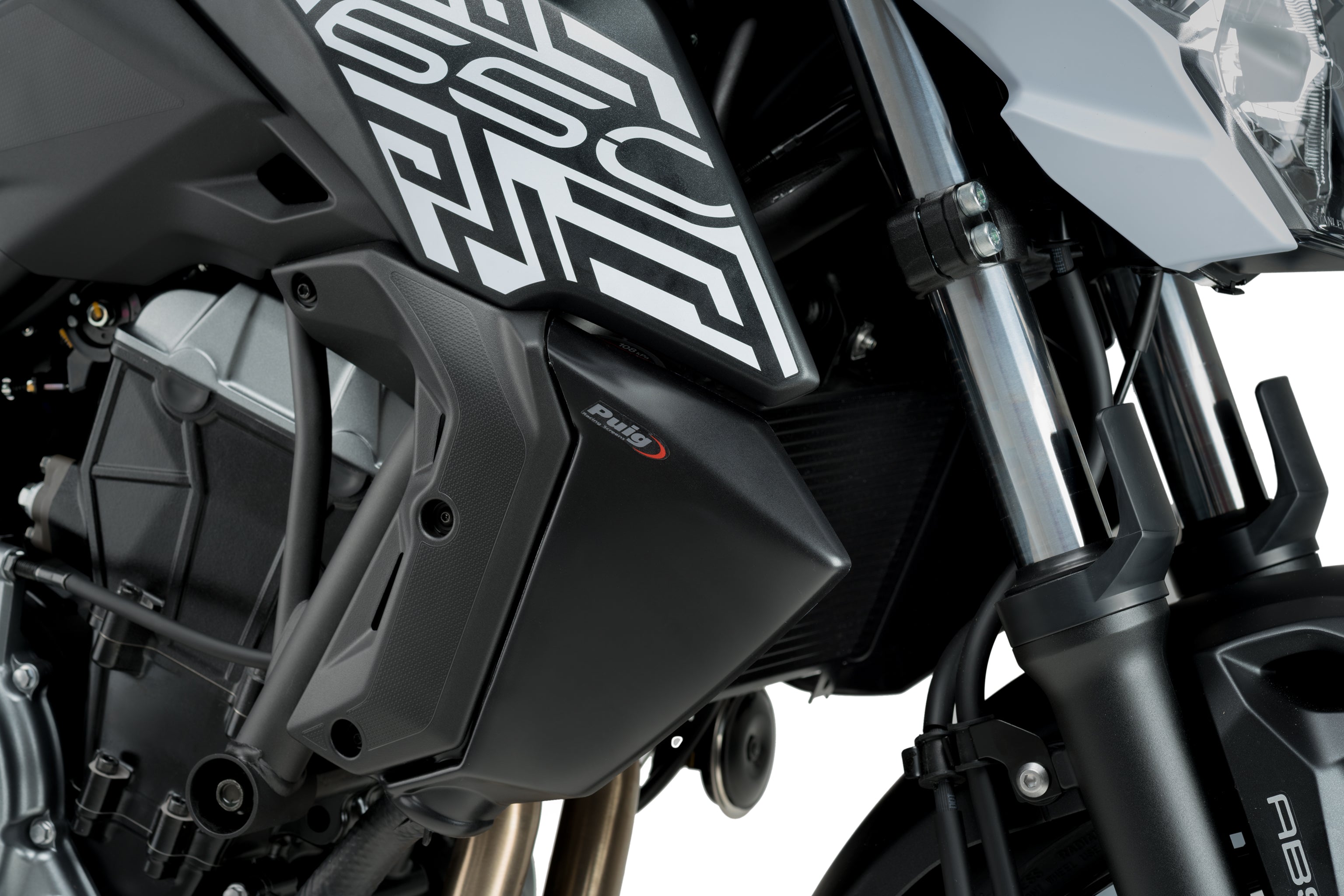 Puig Radiator Cheeks | Matte Black | Kawasaki Z650 2017>2019 - Shop name
