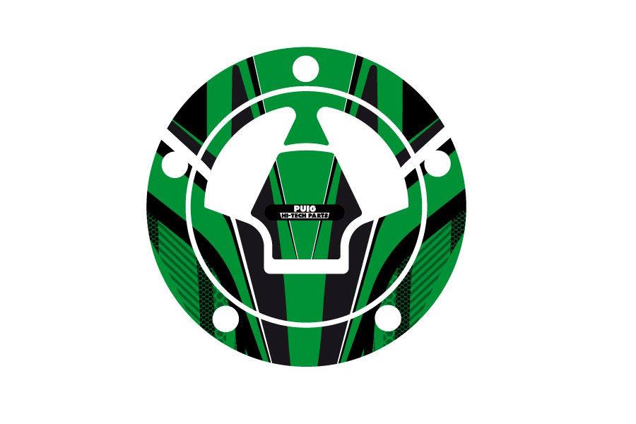 Puig Radikal Fuel Cap Cover | Green | Kawasaki Versys 650 2007>Current - Shop name