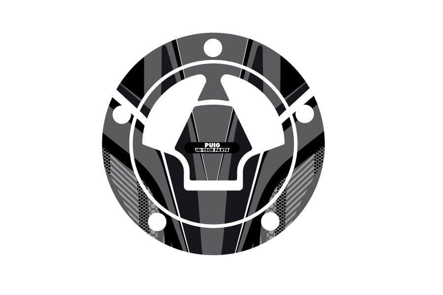 Puig Radikal Fuel Cap Cover | Grey | Kawasaki Ninja ZX-6R 2006>2017 - Shop name