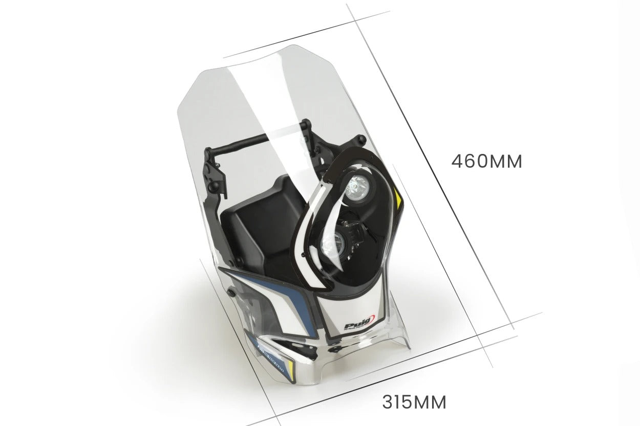 Puig Rally Semi Fairing | Clear | Husqvarna TE 300 2005>2021 - Shop name