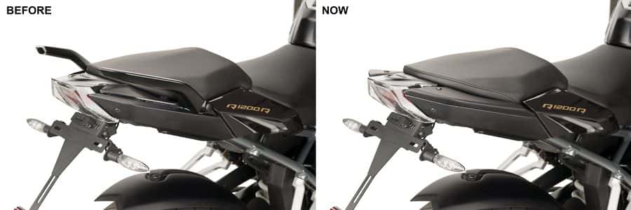 Puig Rear Infill Panels | Matte Black | BMW R 1250 R 2019>Current - Shop name