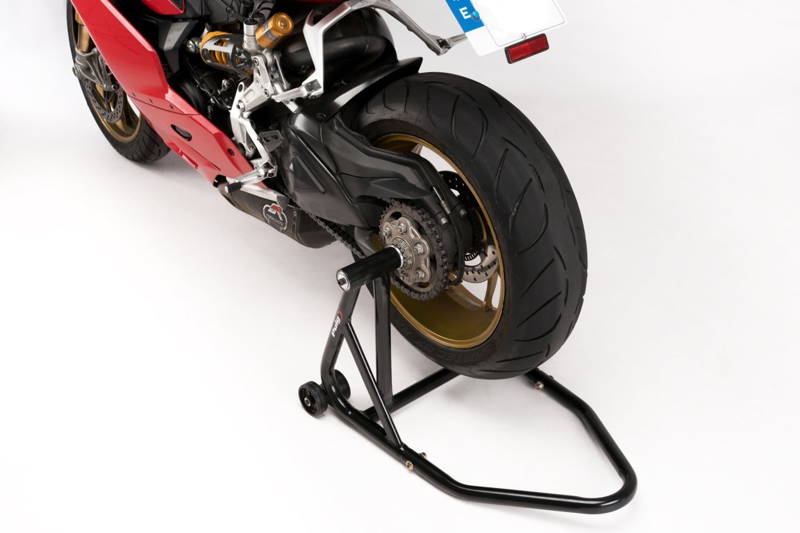 Puig Rear Stand for Single Sided Swingarm - Left Side - 40+70mm Pins - Shop name