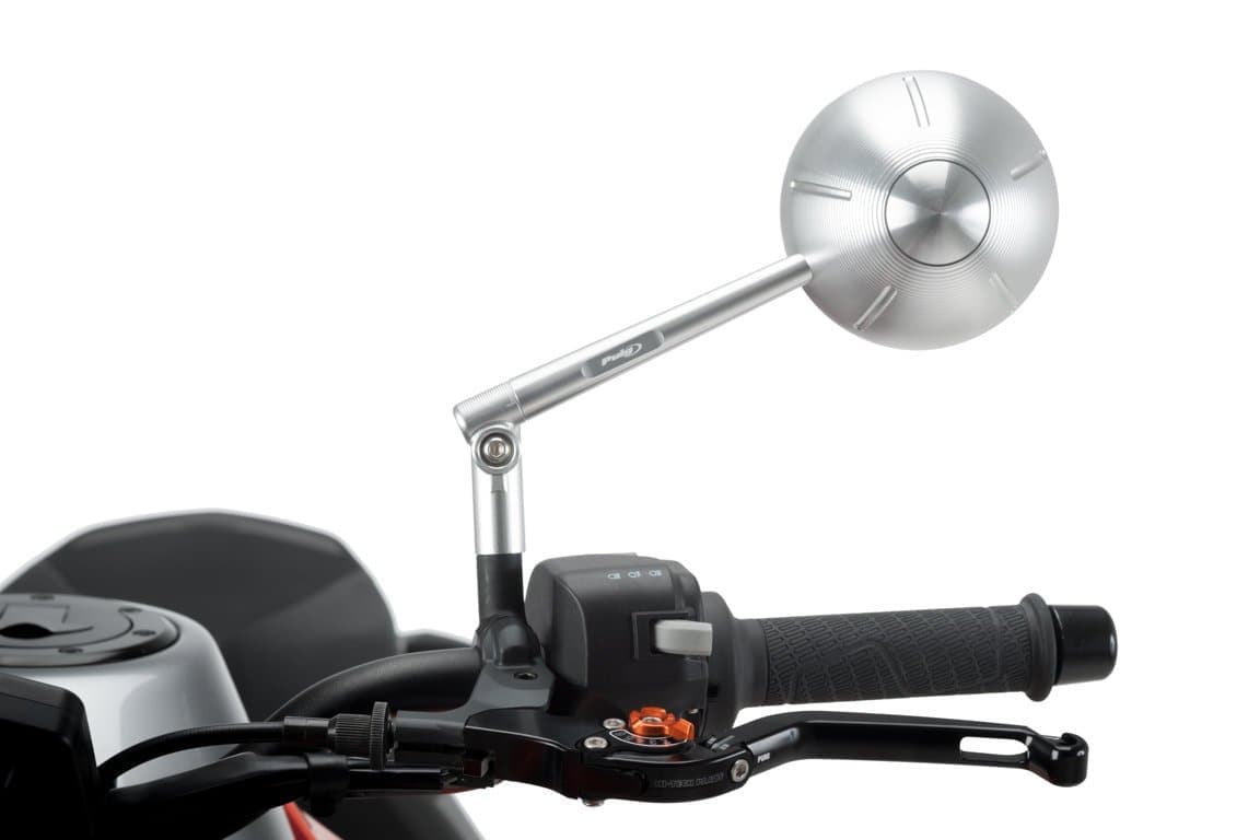 Puig Retro Mirror Left - M10 Fitment | Aluminium - Shop name
