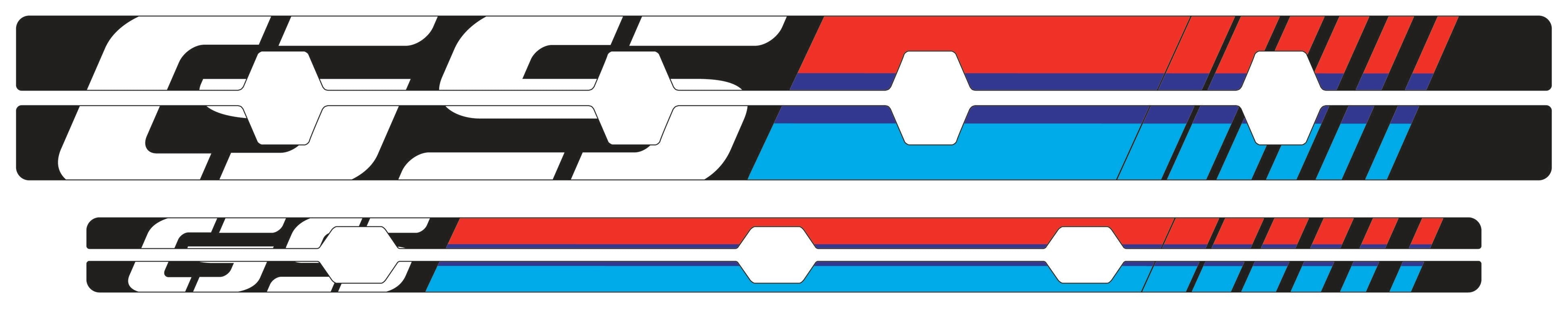 Puig Rim Strips | Black | BMW R 1200 GS 2013>2018 - Shop name