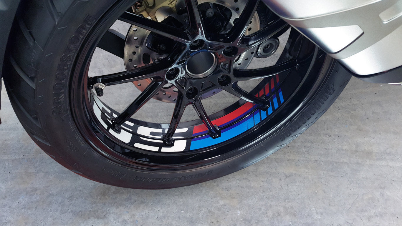 Puig Rim Strips | Black | BMW R 1200 GS 2013>2018 - Shop name