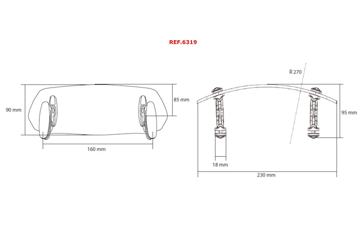 Puig Screen Deflector - Clip On (230x90mm) | Clear - Shop name