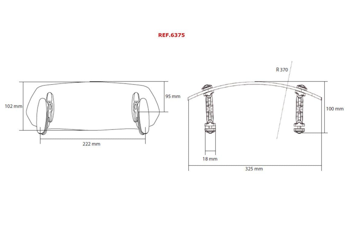 Puig Screen Deflector - Clip On (325x102mm) | Dark Smoke | Yamaha Tracer 900 GT 2018>2020 - Shop name