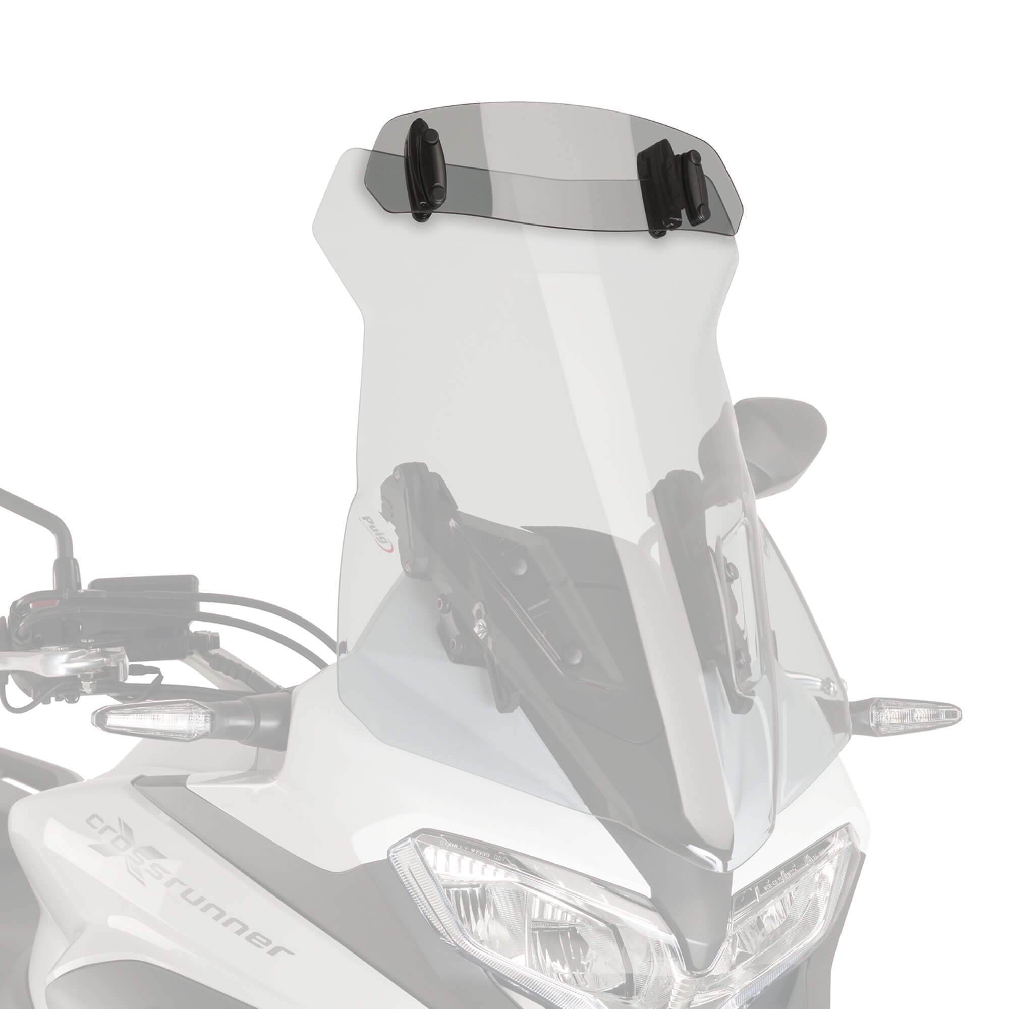 Puig Screen Deflector - Clip On (325x102mm) | Light Smoke - Shop name