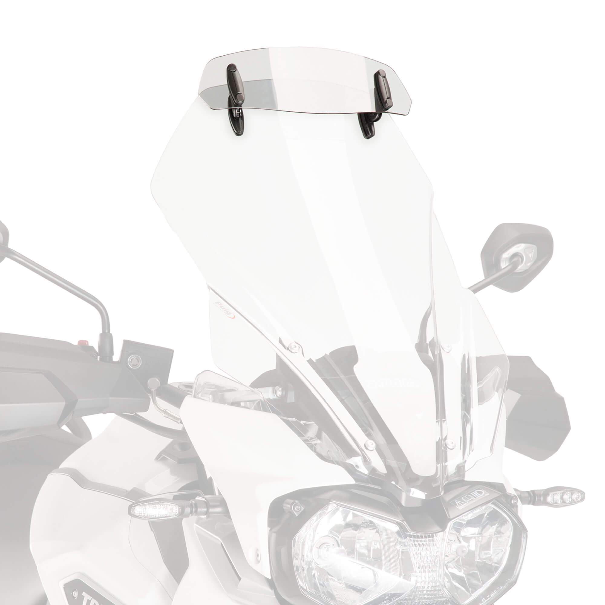 Puig Screen Deflector - Drill Fit (325x102mm) | Clear - Shop name