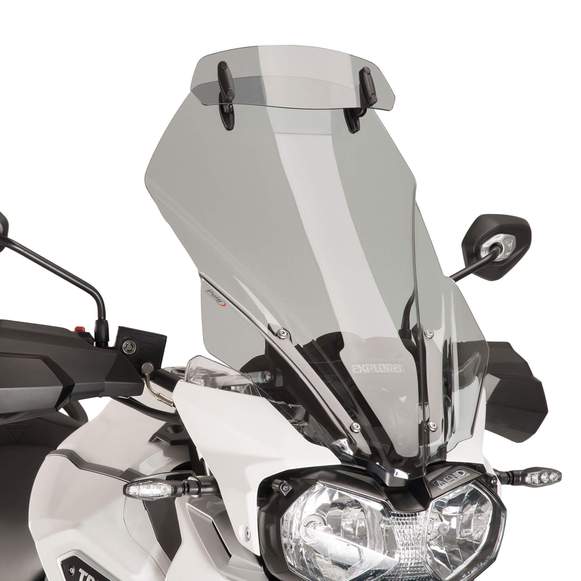 Puig Screen Deflector - Drill Fit (325x102mm) | Light Smoke | Yamaha Tracer 900 2018>2020 - Shop name