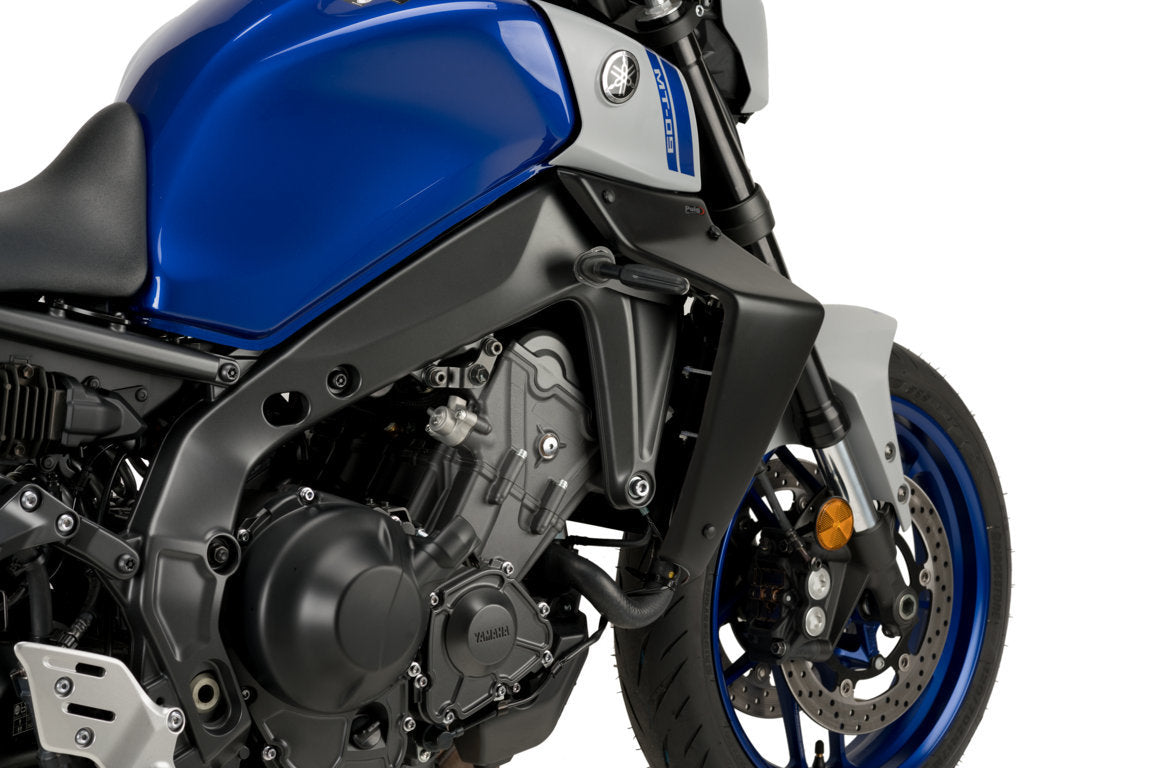Puig Side Downforce Wings | Black | Yamaha MT-09 2021>2023 - Pyramid Motorcycle Accessories