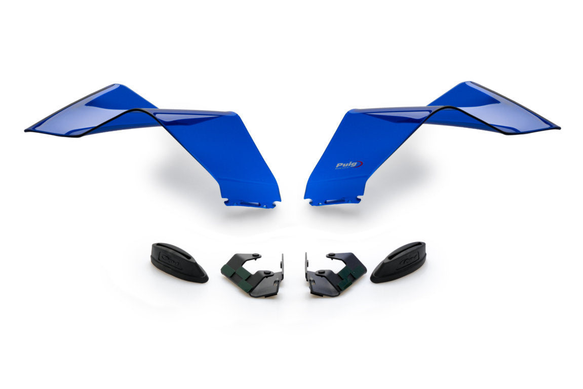 Puig Side Downforce Wings | Blue | Yamaha YZF-R1 2020>Current - Shop name