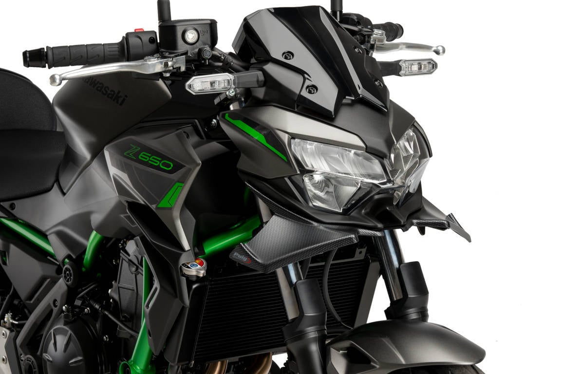 Puig Side Downforce Wings | Carbon Look | Kawasaki Z650 2021>Current - Shop name