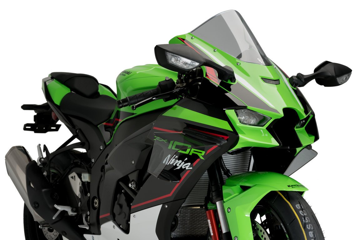 Puig Side Downforce Wings | Smoke | Kawasaki ZX10-R 2021>Current