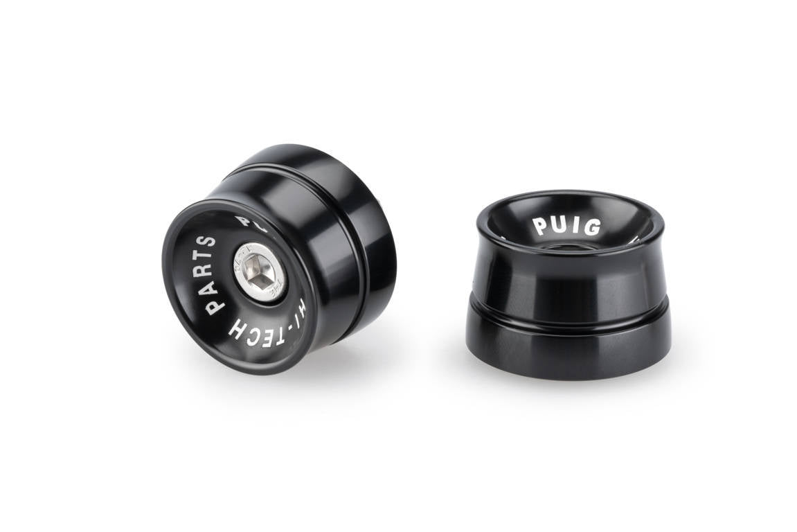 Puig Speed Bar Ends | Black | Vespa GTS/GTV 300 2023>Current - Shop name