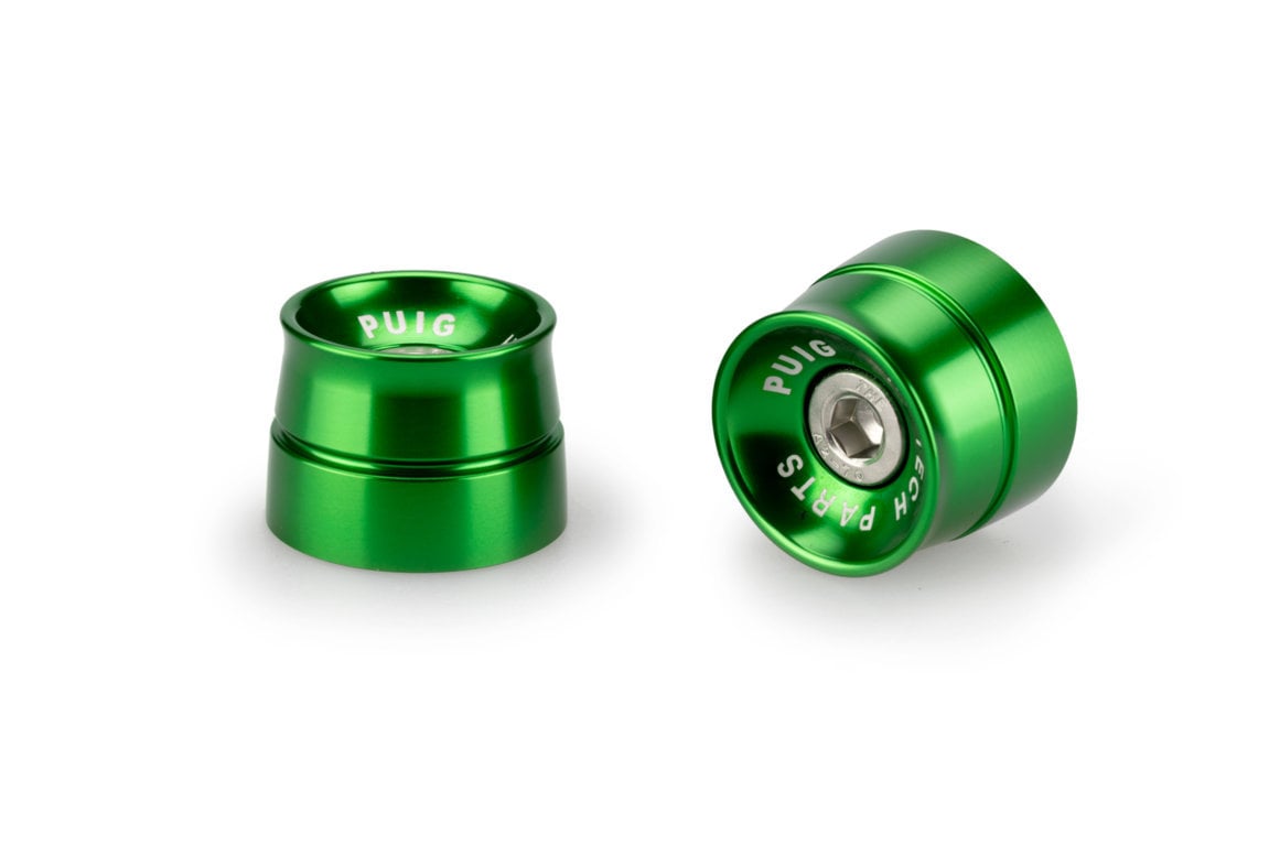 Puig Speed Bar Ends | Green | Kawasaki ER-6F 2009>2016 - Shop name
