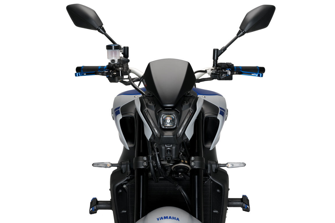 Puig Sport Fly Screen | Matte Black (Opaque) | Yamaha MT-09 2021>2023 - Shop name