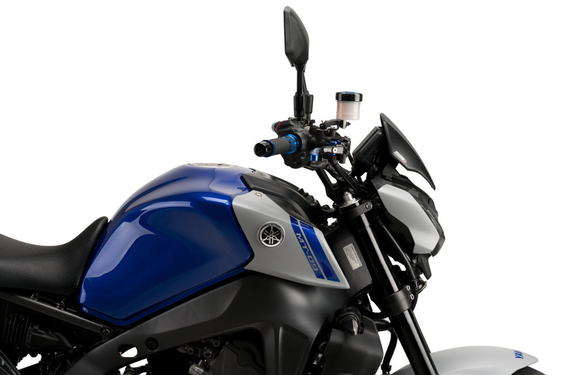 Puig Sport Fly Screen | Matte Black (Opaque) | Yamaha MT-09 2021>2023 - Shop name