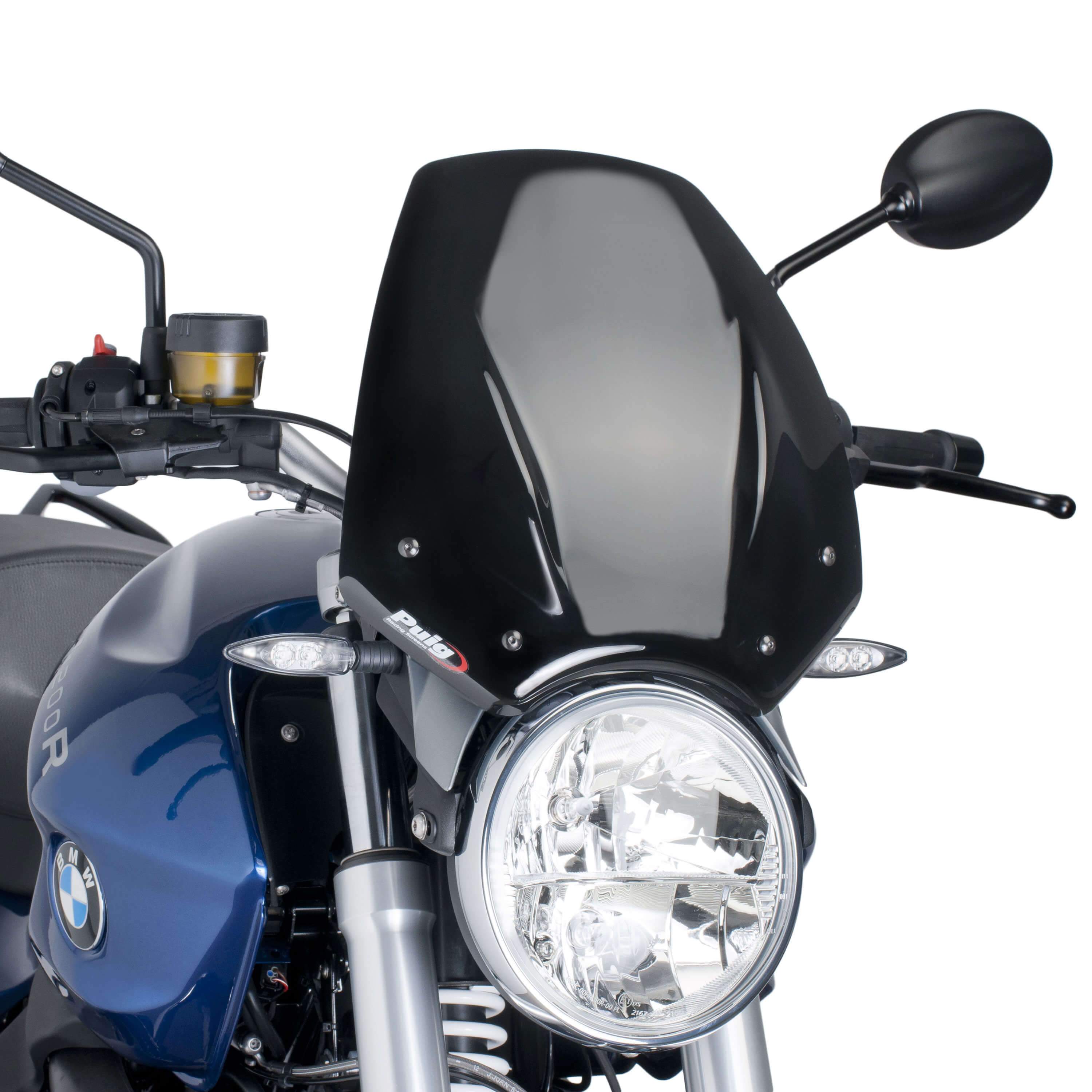 Puig Sport Screen | Black (Opaque) | BMW R 1200 R 2006>2014 - Shop name