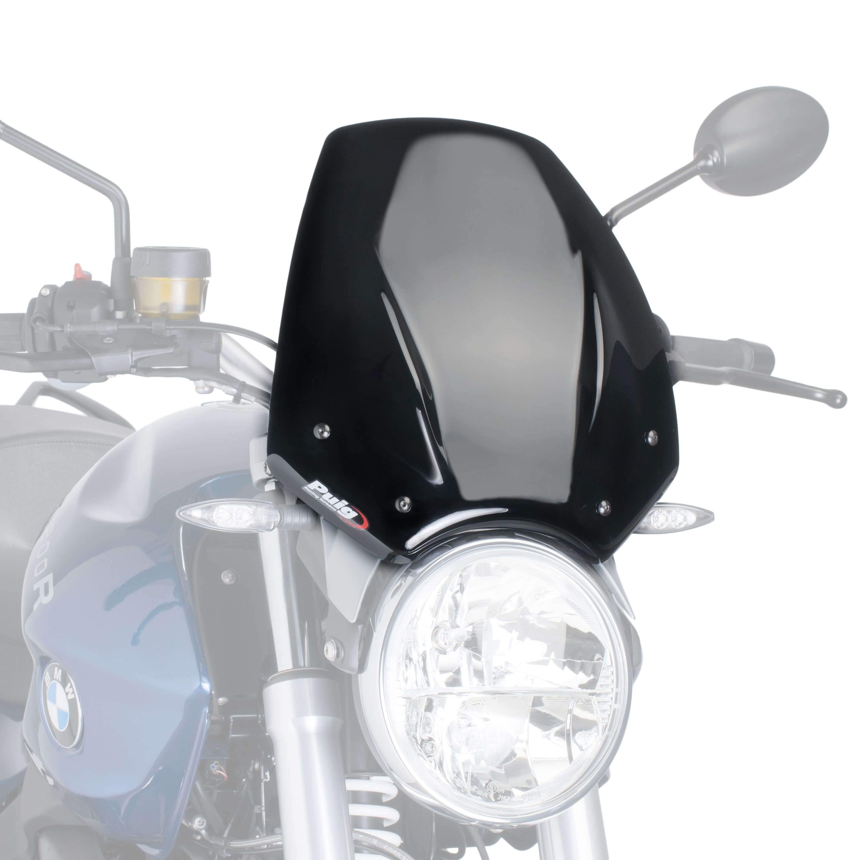 Puig Sport Screen | Black (Opaque) | BMW R 1200 R 2006>2014 - Shop name