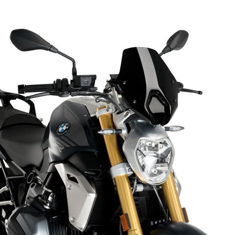 Puig Sport Screen | Black (Opaque) | BMW R 1250 R 2019>Current (With BMW screen support) - Shop name