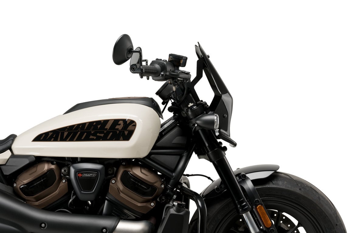 Puig Sport Screen | Black (Opaque) | Harley Davidson Sportster S (RH1250S) 2021>Current - Shop name