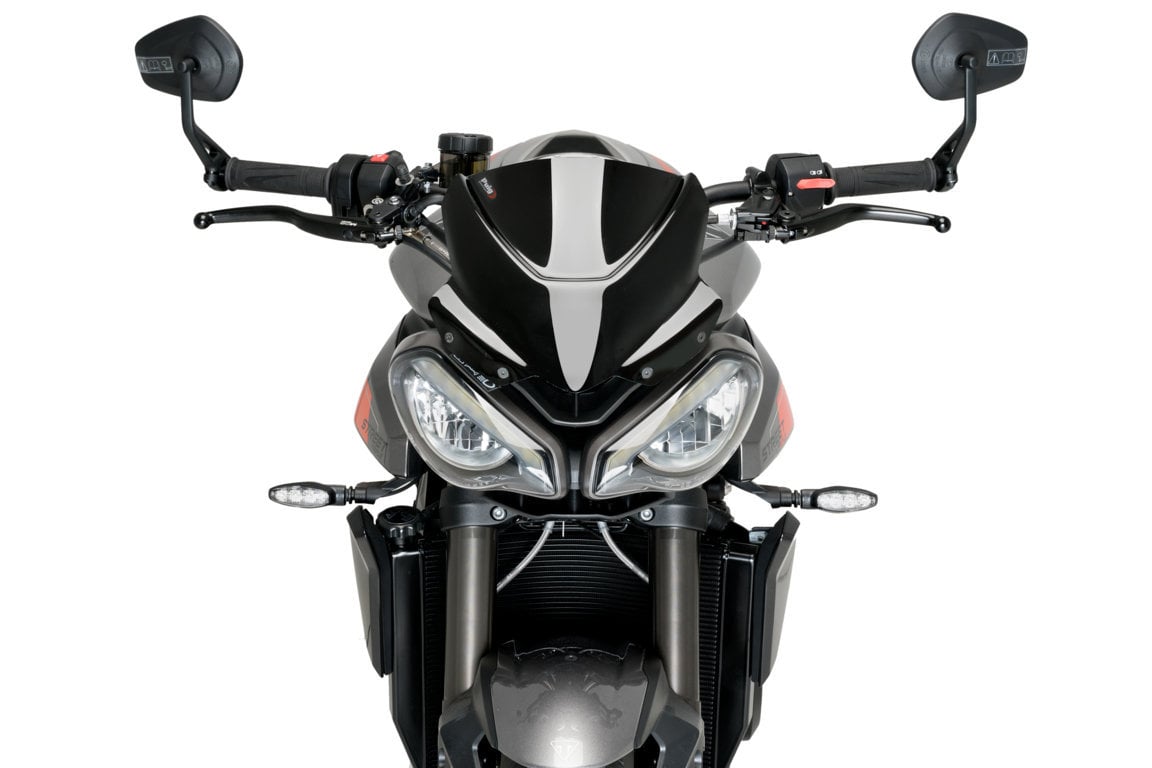 Puig Sport Screen | Black (Opaque) | Triumph Street Triple 765 R/RS 2023>Current - Shop name