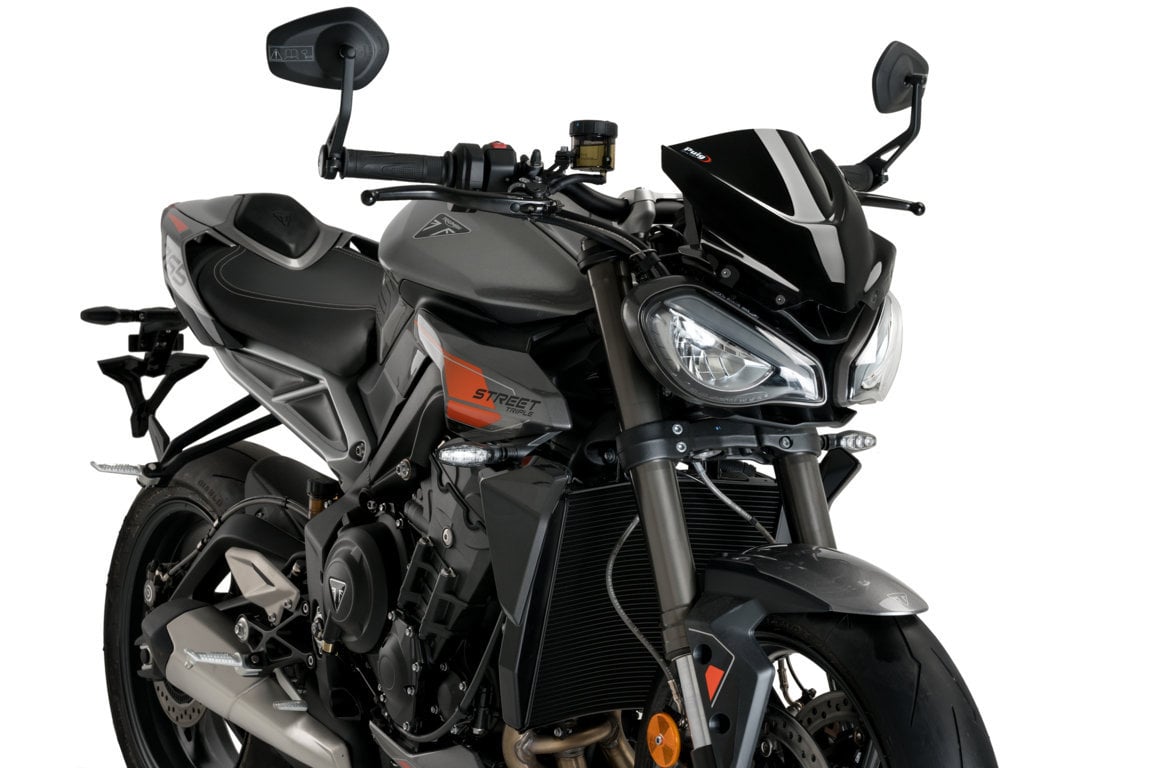 Puig Sport Screen | Black (Opaque) | Triumph Street Triple 765 R/RS 2023>Current - Shop name