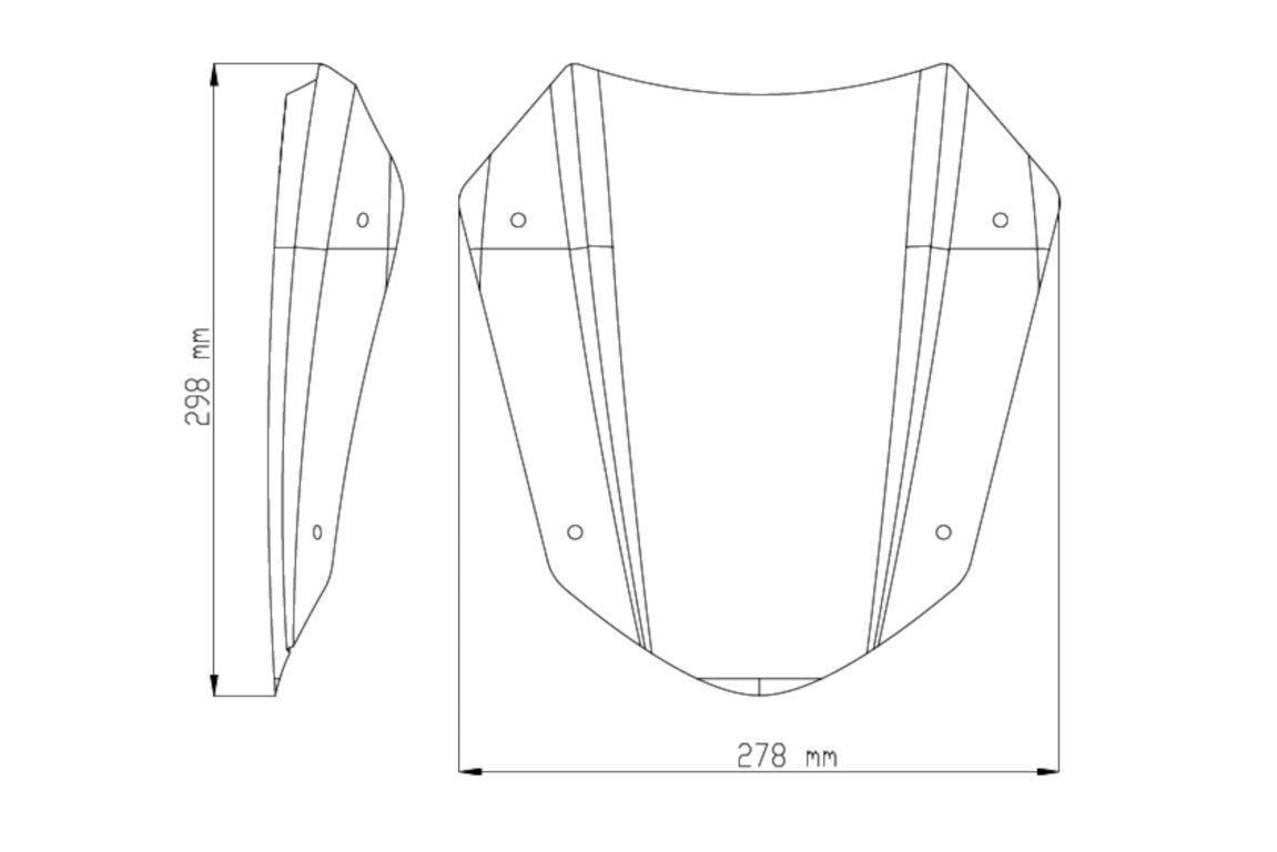 Puig Sport Screen | Clear | Ducati X Diavel 2016>Current - Shop name