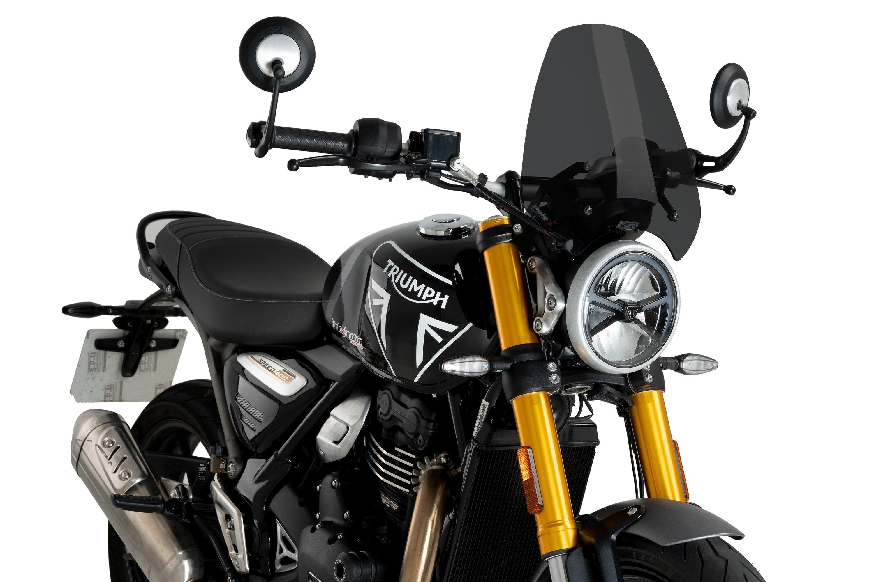 Puig Sport Screen | Dark Smoke | Triumph Speed 400/Scrambler 400 X 2024>Current - Shop name