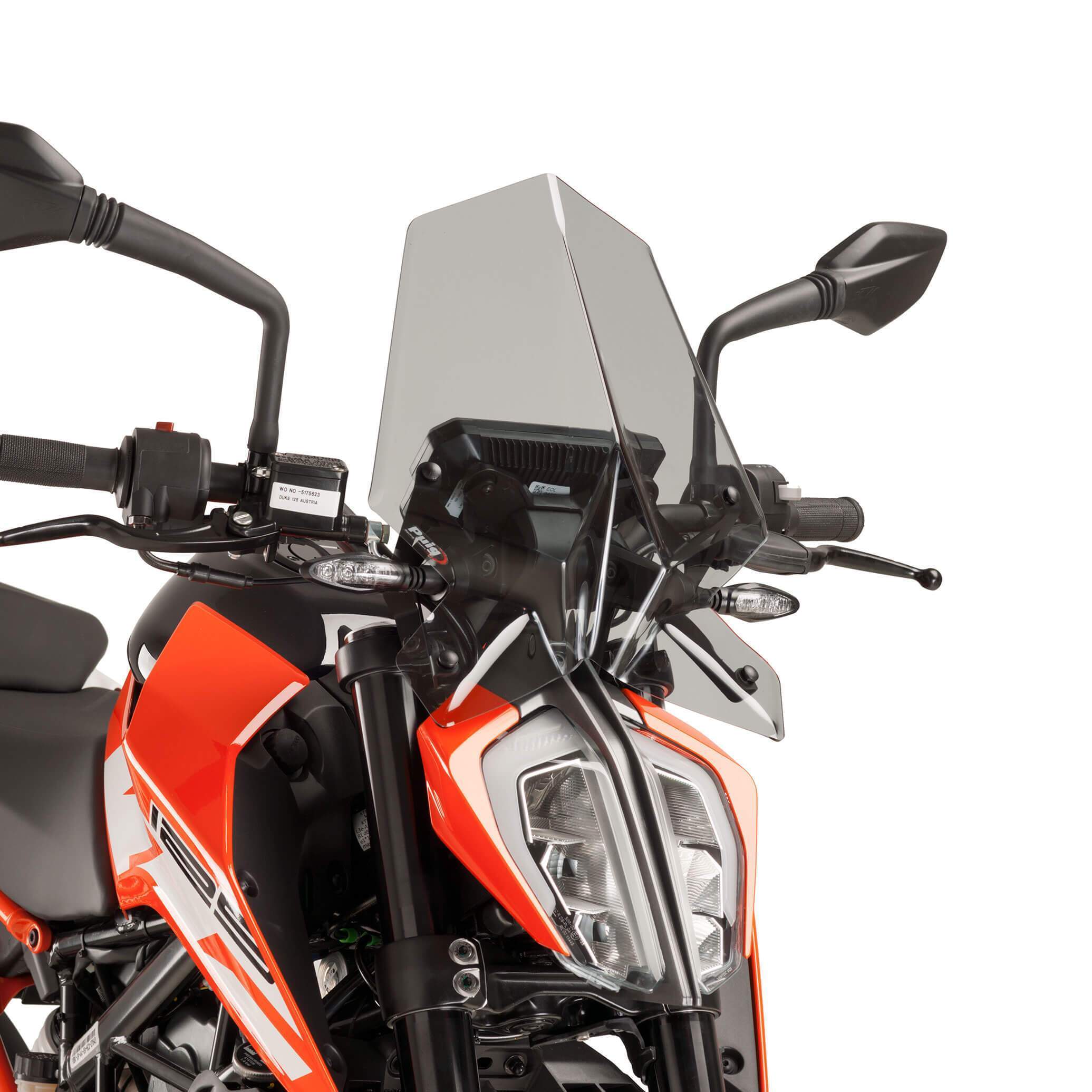 Puig Sport Screen | Light Smoke | KTM 390 Duke 2017>2023 - Shop name
