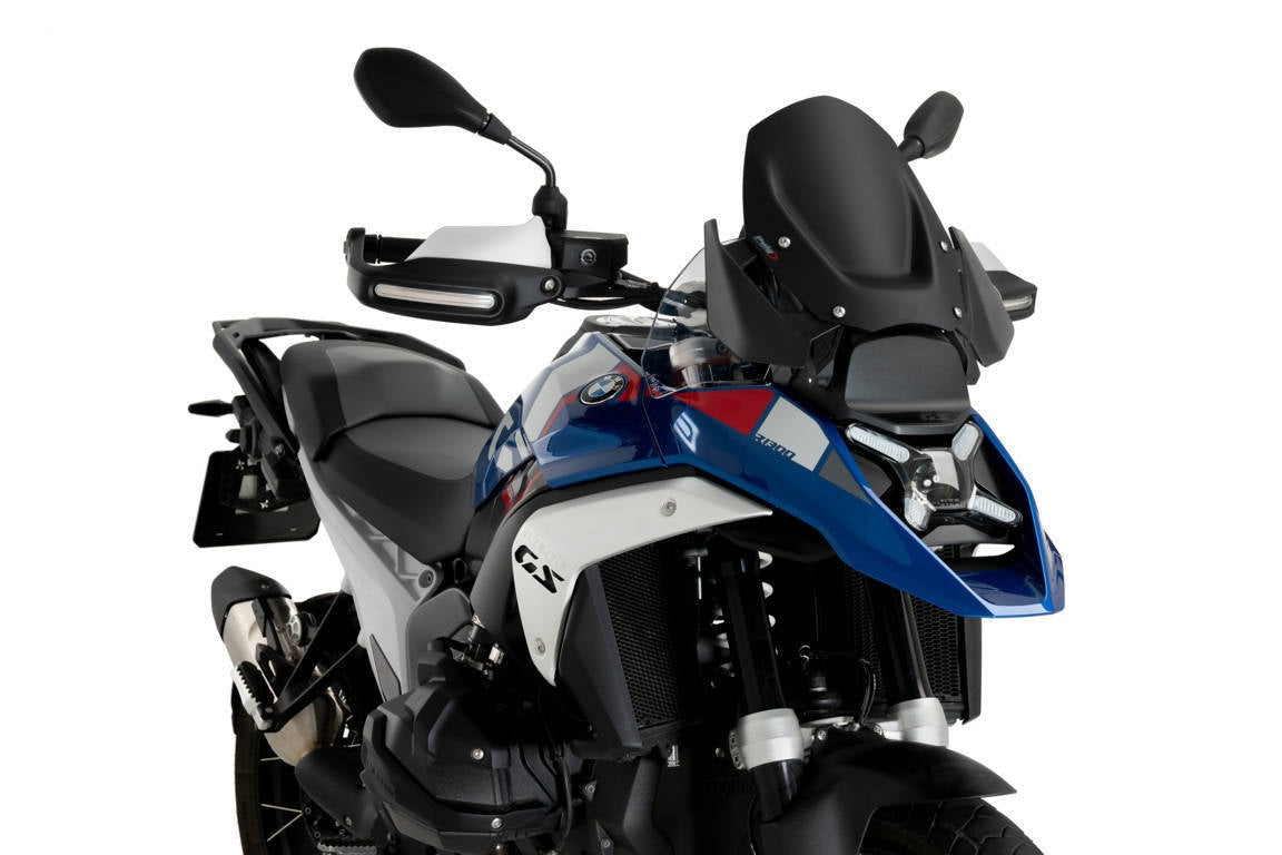 Puig Sport Screen | Matte Black (Opaque) | BMW R 1300 GS with Radar