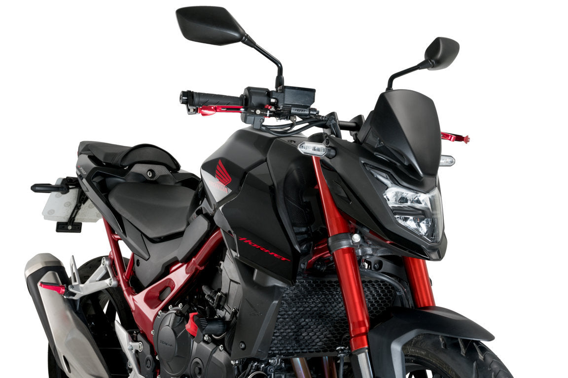 Puig Sport Screen | Matte Black (Opaque) | Honda CB750 Hornet 2023>2024 - Shop name