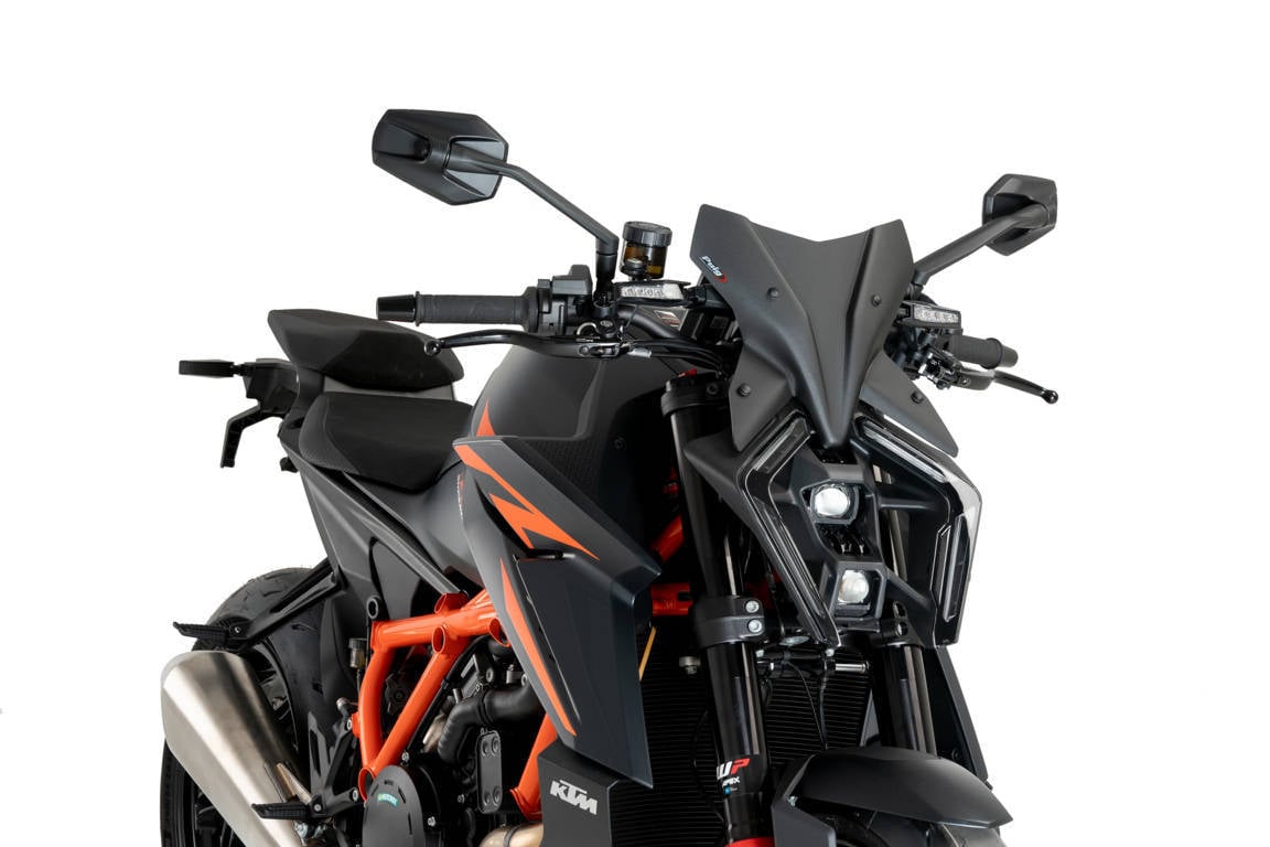 Puig Sport Screen | Matte Black (Opaque) | KTM 1390 Super