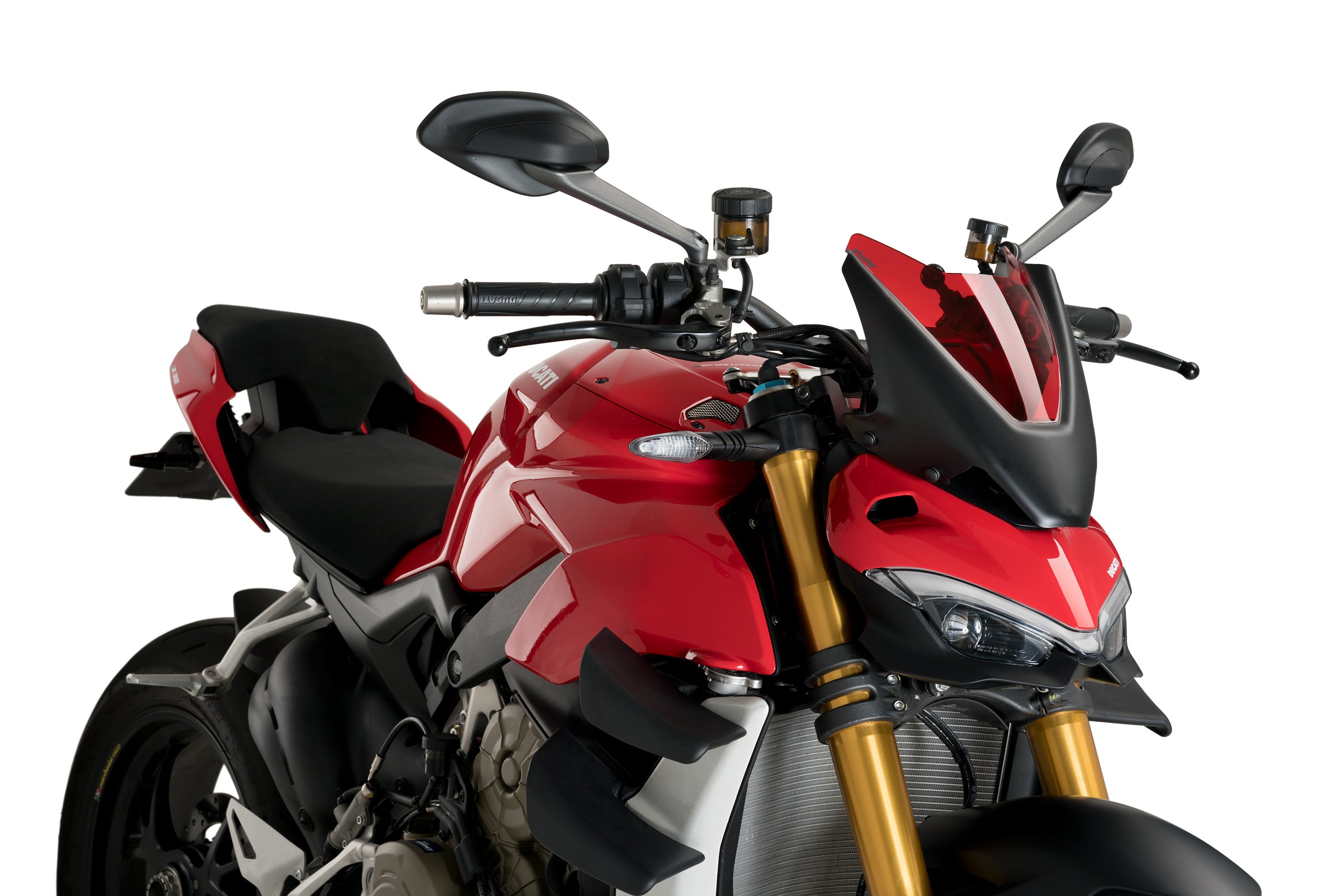 Puig Sport Screen | Red | Ducati Streetfighter V2 2022>2024 - Shop name