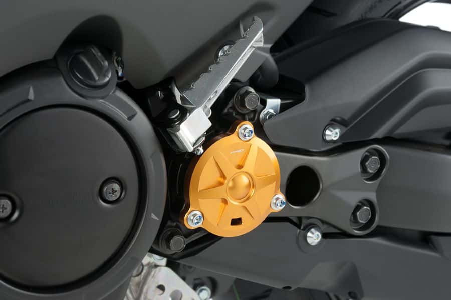 Puig Sump Case Cover | Gold | Yamaha TMAX 530 2017>2019 - Shop name