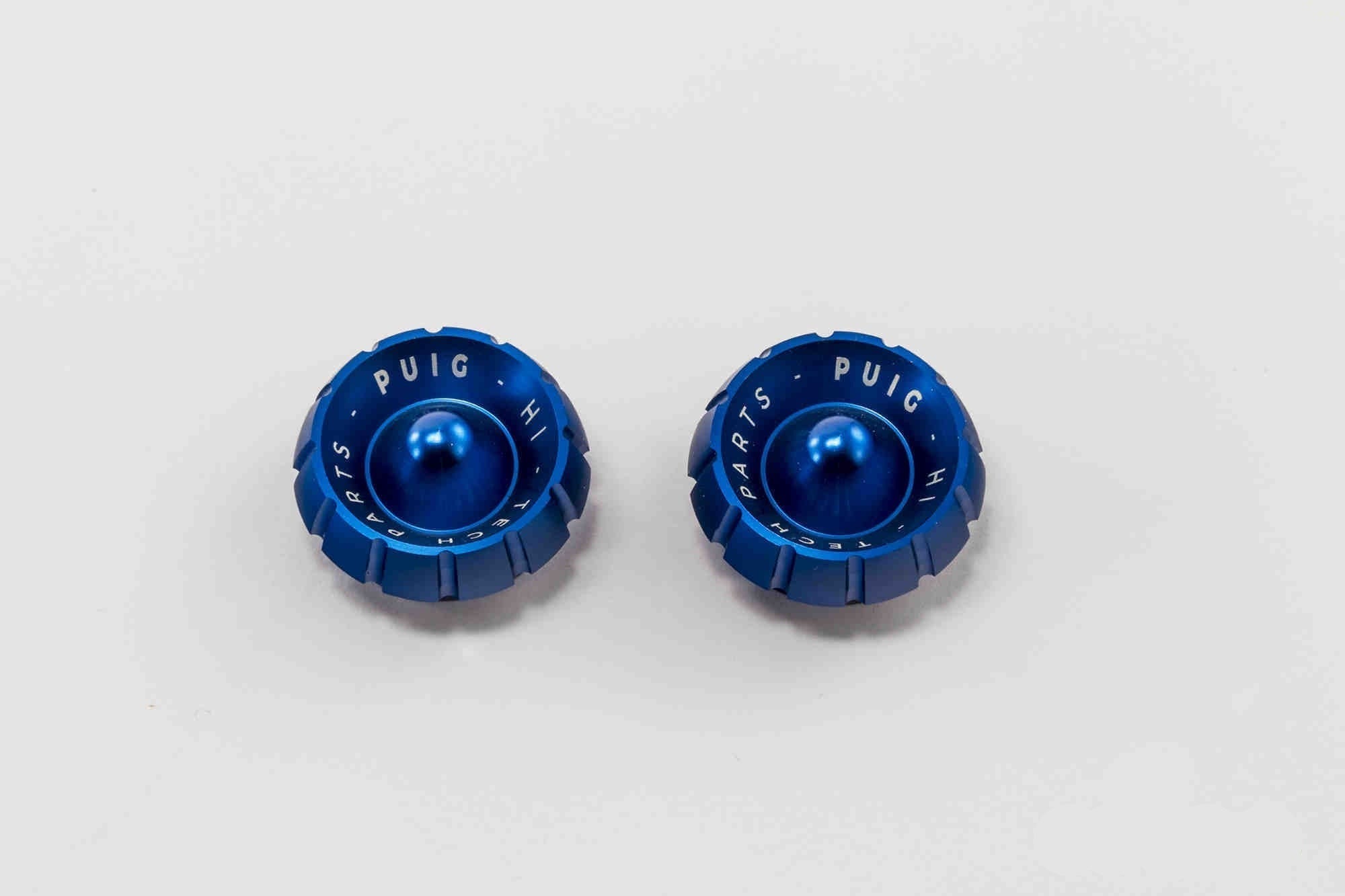 Puig Thruster Bar End Caps | Blue - Shop name