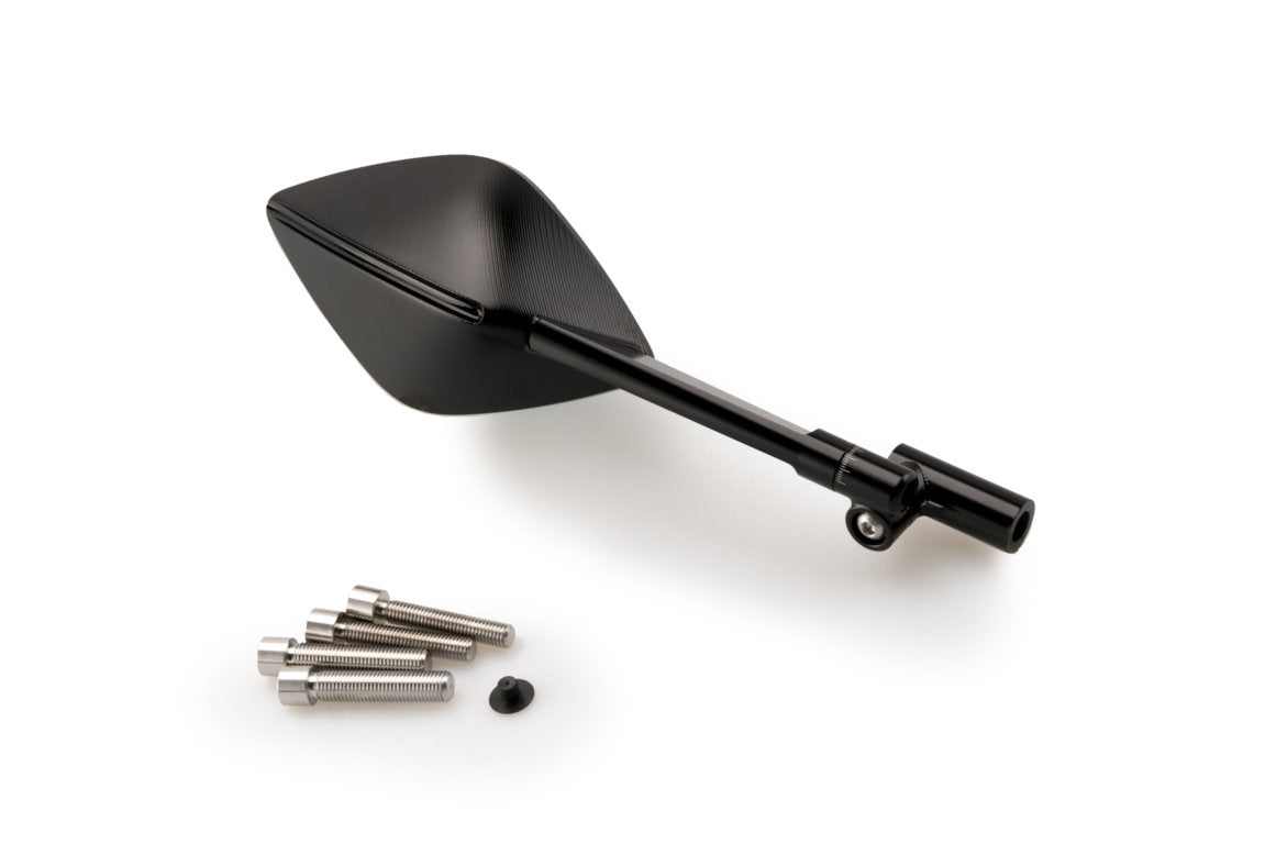 Puig Top Tech 1 Mirror - Right - M8/M10 Fitment | Black - Shop name