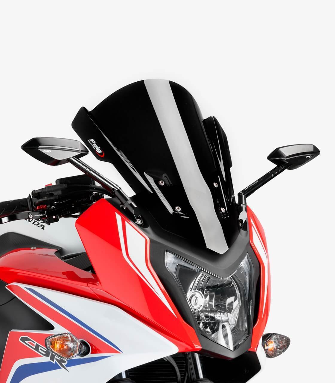 Puig Touring Screen | Black (Opaque) | Honda CBR 650 F 2014>2020 - Shop name